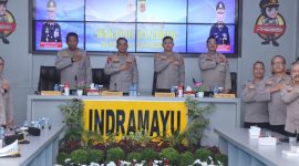 Wakapolda Jawa Barat, Brigjen Pol. Drs. K. Rahmadi, S.H., M.H., bersama Pejabat Utama Polda Jabar, melaksanakan kunjungan kerja ke Polres Indramayu. 