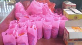 Bentuk Kepedulian PT. Delta Jaya Group Bagikan Sembako kepada 40 Warga Miskin, Dhuafa, dan Lansia di Desa Tanjungsiang. Jumat (31/10/2025).