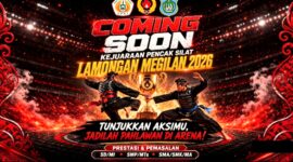 Gedung SACI jadi arena pertarungan pesilat muda, Lamongan Megilan 2026.