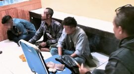 Ketiga pelaku diamankan di Mapolsek Garut Kota untuk menjalani pemeriksaan dan diberikan pembinaan. 