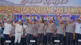 Dukung ketahanan pangan, Polri melakukan penanaman bawang putih secara serentak di 14 daerah di Jawa Barat.