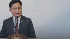 Menteri Koordinator Bidang Hukum, Hak Asasi Manusia, Imigrasi, dan Pemasyarakatan (Menko Kumham Imipas) Yusril Ihza Mahendra. 