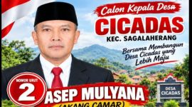 Calon Kades Asep berharap seluruh tahapan Pilkades, khususnya di wilayah Kecamatan Sagalaherang, dapat berjalan lancar, tertib, aman, dan damai.