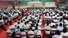 Deklarasi Damai Pemilihan Kepala Desa (Pilkades) Serentak Kabupaten Subang Tahun 2026 di GOR Gotong Royong Subang. 