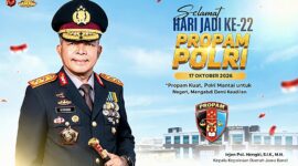 Irjen Pol. Hengki, menyampaikan ucapan selamat Hari Jadi ke-22 Profesi dan Pengamanan (Propam) Polri. 