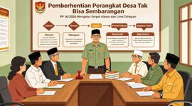 Kepala desa tidak memiliki kewenangan untuk memberhentikan perangkat desa secara sepihak tanpa alasan dan prosedur yang jelas. Poto. Ilustrasi. 