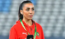 ALT= Fatima El Ghazouani a livré une solide prestation face au Burkina Faso.