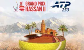 alt= Le GP Hassan II de tennis 2026 se tiendra du 30 mars au 5 avril à Marrakech.