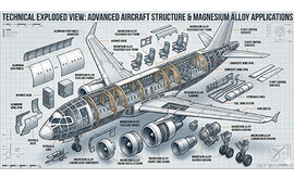 Magnesium alloy airplane fuselage