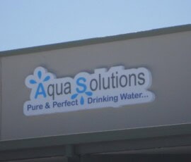 Shaped lightbox & vinyl graphics
