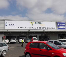 printed pvc banner on building