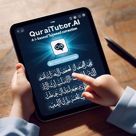 kids learning quran with the help of quran tutor ai app