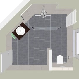 Badezimmer in 3D