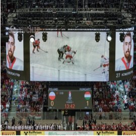 YUCHIP Stadium Rental P4.8 LED Display Debut in Hungary 2