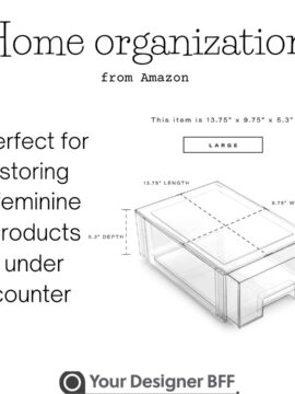 feminine products storage