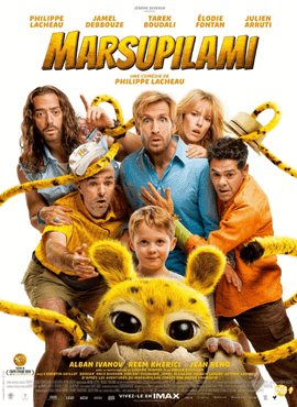 Poster Marsupilami, anciens élèves d'Objectif 3D au générique du film, école design graphique Montpellier & Angoulême.