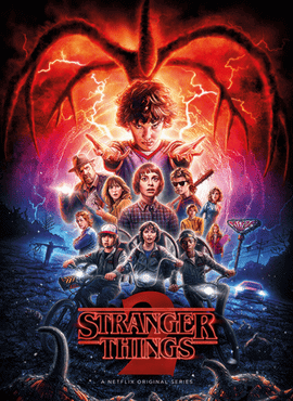 Poster Stranger Things, anciens élèves d'Objectif 3D au générique de la série Netflix, école design graphique Montpellier.