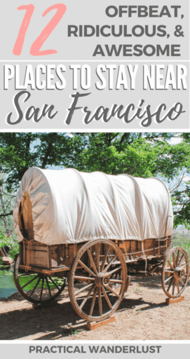 A local's guide to some totally weird and awesome places to stay near San Francisco, California (USA)! From rustic redwood cabins to lighthouse hostels and everything in between, these budget friendly finds are the perfect travel accommodations for your next weekend trip.