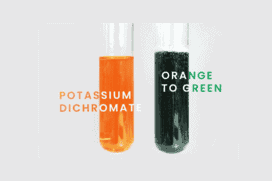 Ελάχιστη μάζα μείγματος και χρώμα διχρωμικού Καλίου