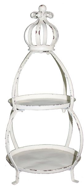 Etagere aus Metall 2-Stöckig – Bild 4