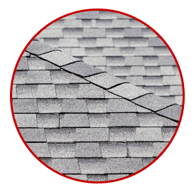 Asphalt roof cross section