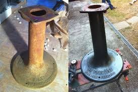 Avant après pièce indus matal ciré . Astuces pour faire soi meme safinition cire graphite. 1000astuces.fr