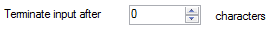 3. Number of characters to read