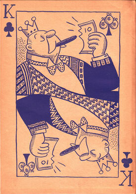 Redfield's Ruling Clawss (1935): left endpaper