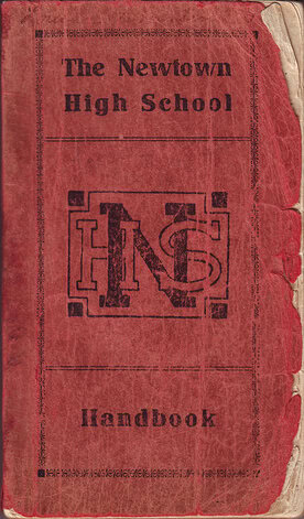 Newtown High School Handbook, 1921-1923: cover