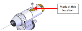 Autolength on guns with wire brake, where to mark