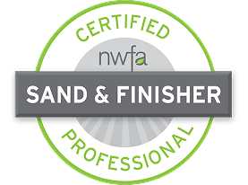 NWFA sand and finisher certification badge