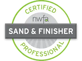 NWFA sand and finisher certification badge
