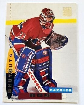 Patrick Roy Topps Stadium Club "Shutouts" 1994 Card #178