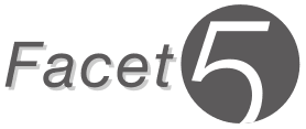 Facet5 logo greyscale