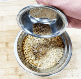 mélange noix et chapelure 