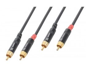 POWER DINAMICS Cable 2x RCA Male - 2x RCA Male 1.5m