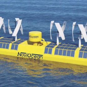 Bè năng lượng hỗn hợp nổi trên biển Ảnh- NoviOcean