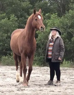 Carolyn Resnick wiht Firelight, Feb 1, 2019