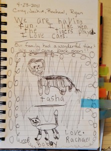 childs writing