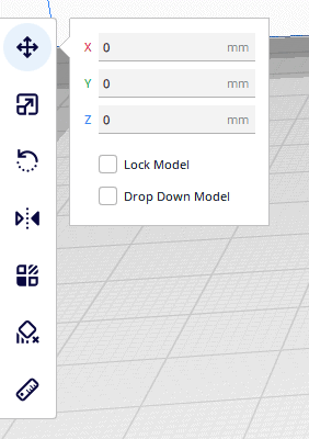 cura move tab