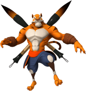 Tigra400 3d, personnage, tigre