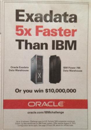 Oracle 10 million dollar challenge ad image