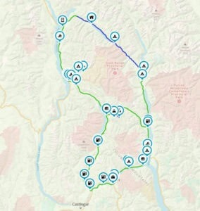 map of trout lake motorcycle route