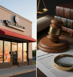 franchise storefront combined with franchise legal images