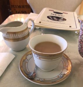 shelly's tea room tea and menu cover