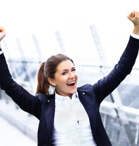 woman with a winning entrepreneurial mindset