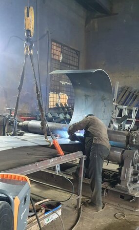 Вальцовка обечаек большого диаметра