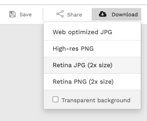 How to save and download a Reddit banner in Snappa