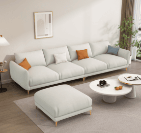 CAREZZA（カレッツァ）ソファ｜イタリアンモダン｜ラウンドアームデザイン｜オットマン/89cm/154cm/220cm/284cm - Image 1