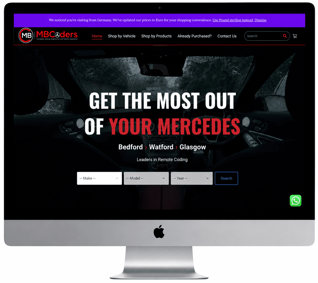 MB Coders business website by RS WebLabs